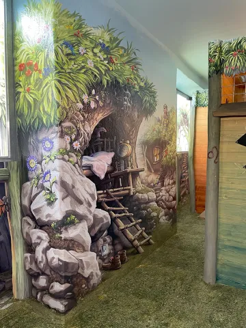 Indoor-Spielanlage Murmeltierversteck im Bergtierpark Blindham