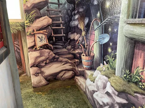 Indoor-Spielanlage Murmeltierversteck im Bergtierpark Blindham